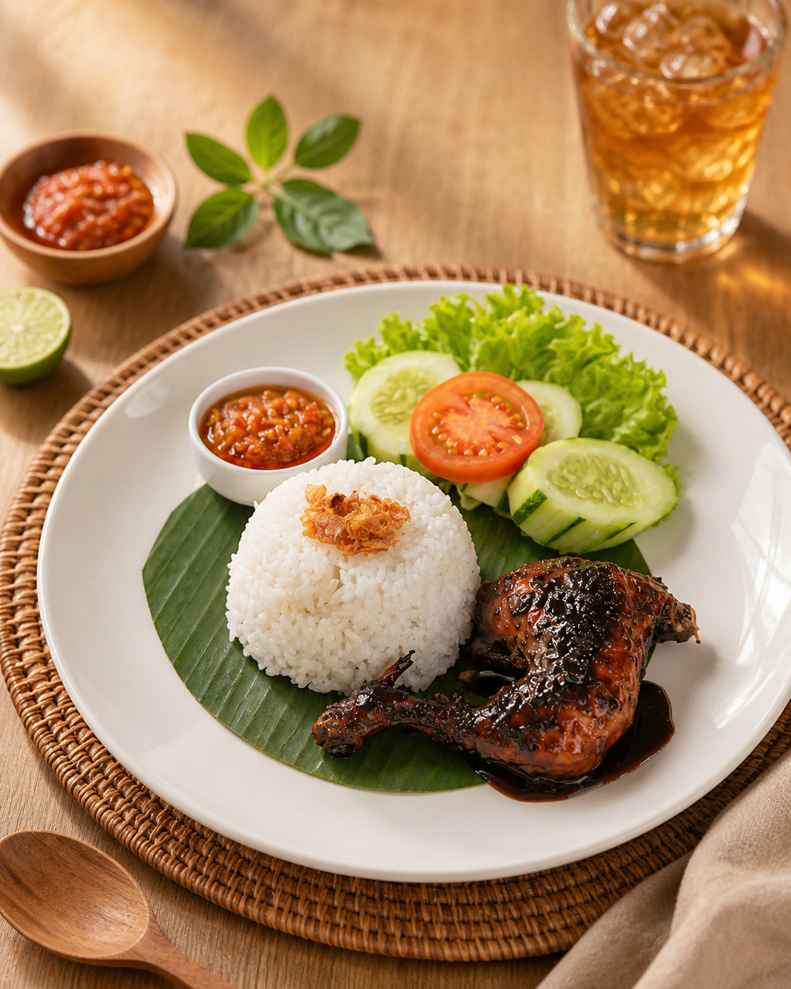 Paket ayam bakar dan nasi setelah VW Safari Borobudur